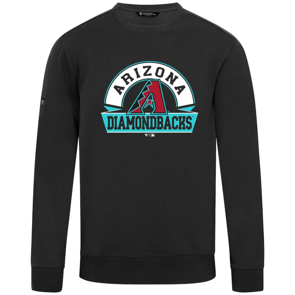 Arizona Diamondbacks Levelwear Zane Banner Arch Sweatshirt - Black