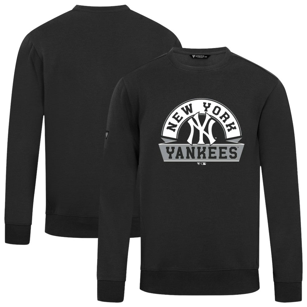 New York Yankees Levelwear Zane Banner Arch Sweatshirt - Black