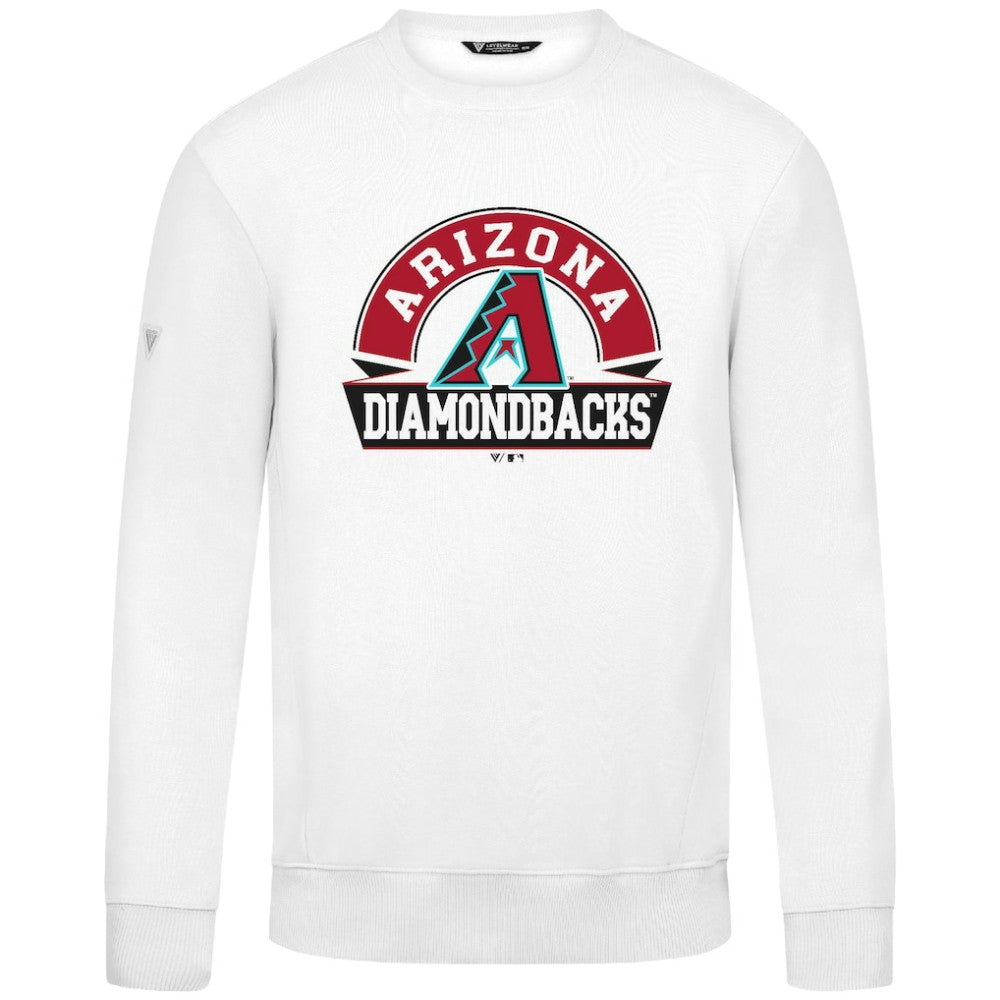 Arizona Diamondbacks Levelwear Zane Banner Arch Sweatshirt - White
