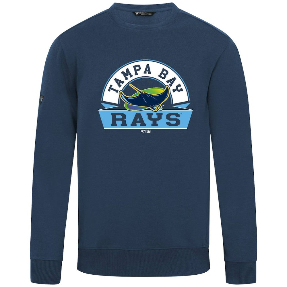Tampa Bay Rays Levelwear Zane Banner Arch Sweatshirt - Navy