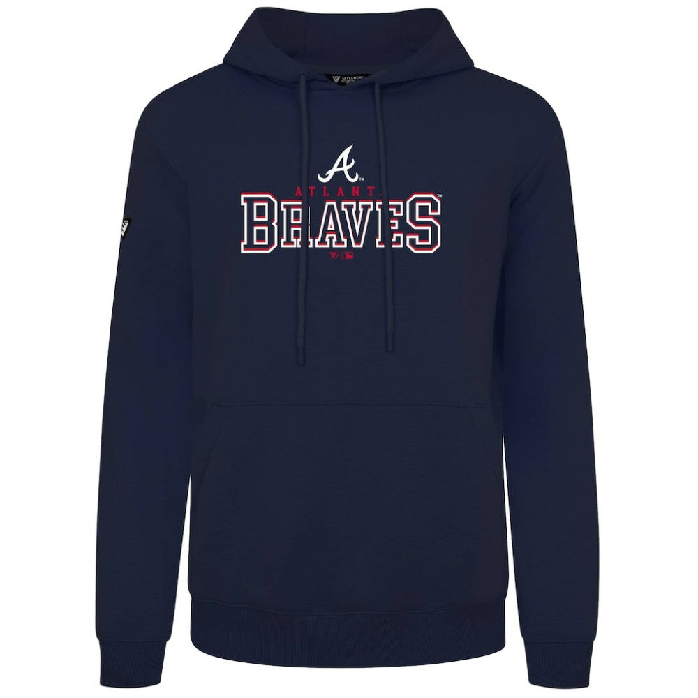 Atlanta Braves Levelwear Podium Journey Hoodie - Navy
