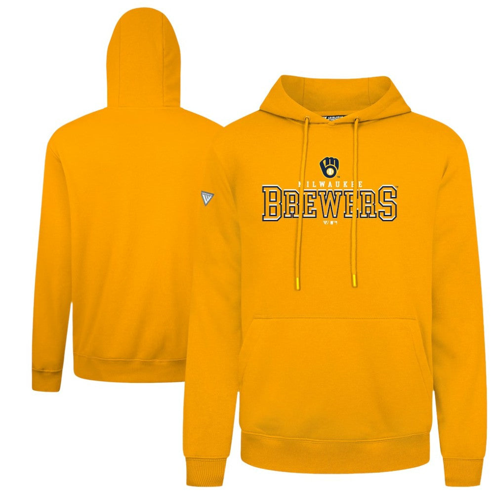 Milwaukee Brewers Levelwear Podium Journey Hoodie - Gold