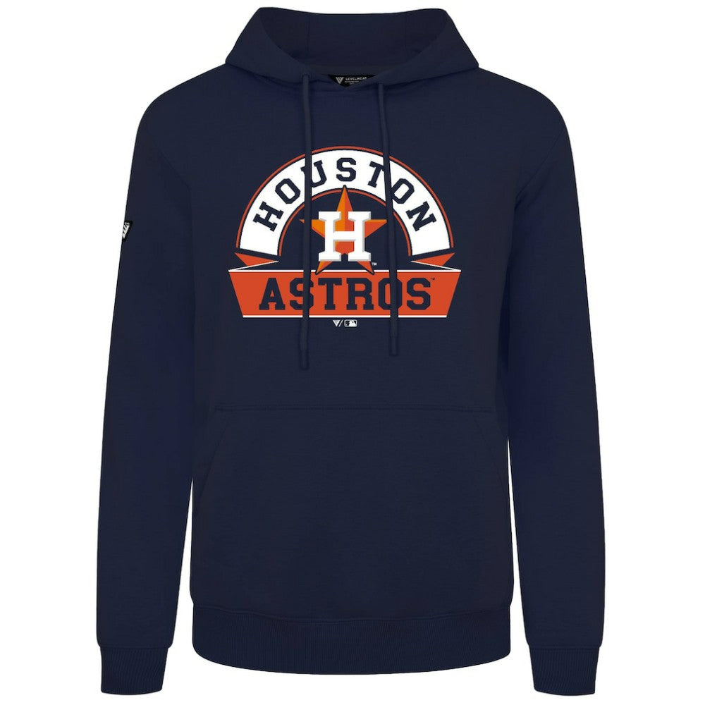 Houston Astros Levelwear Podium Banner Arch Hoodie - Navy