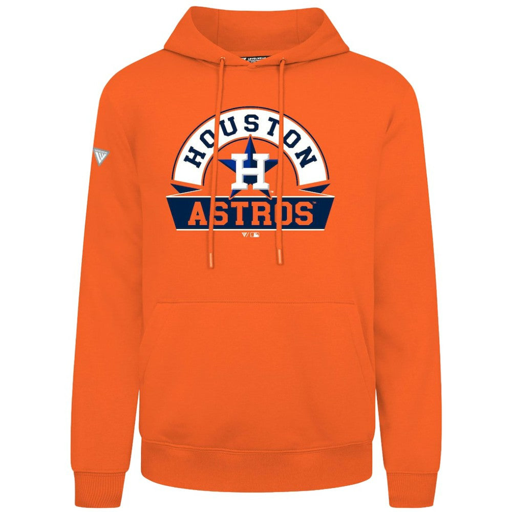 Houston Astros Levelwear Podium Banner Arch Hoodie - Orange