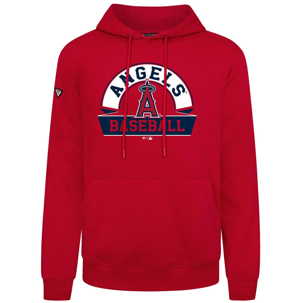 Los Angeles Angels Levelwear Podium Banner Arch Hoodie - Red
