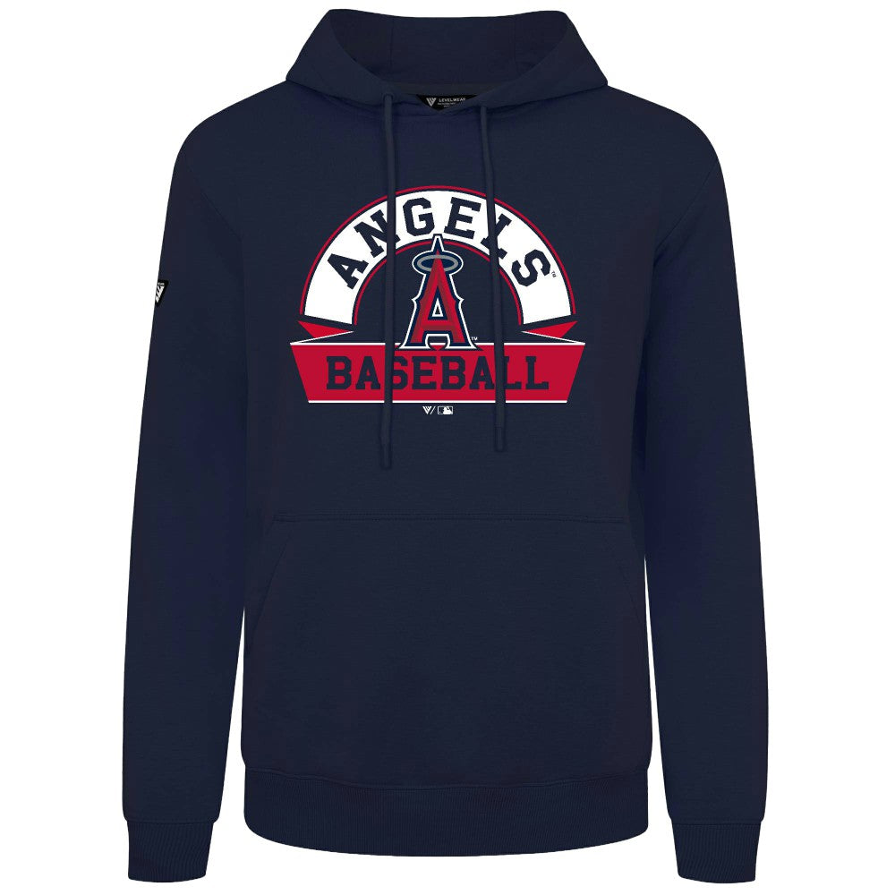 Los Angeles Angels Levelwear Podium Banner Arch Hoodie - Navy