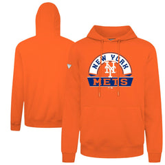 New York Mets Levelwear Podium Banner Arch Hoodie - Orange