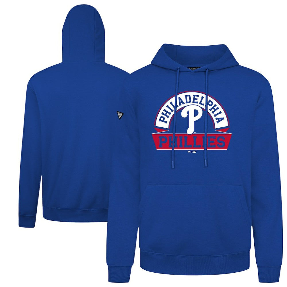 Philadelphia Phillies Levelwear Podium Banner Arch Hoodie - Royal