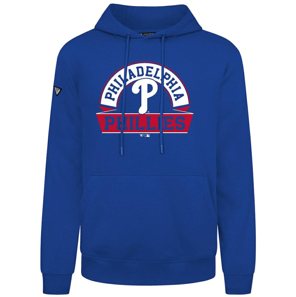 Philadelphia Phillies Levelwear Podium Banner Arch Hoodie - Royal