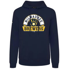 Milwaukee Brewers Levelwear Podium Banner Arch Hoodie - Navy