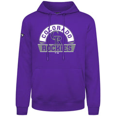 Colorado Rockies Levelwear Podium Banner Arch Hoodie - Purple