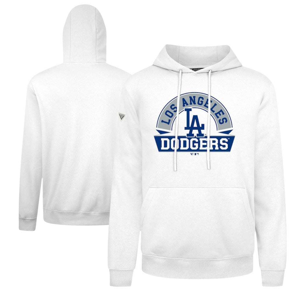 Los Angeles Dodgers Levelwear Podium Banner Arch Hoodie - White