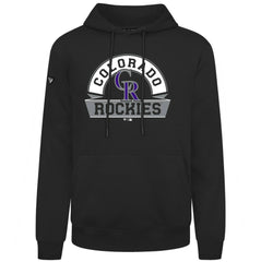Colorado Rockies Levelwear Podium Banner Arch Hoodie - Black