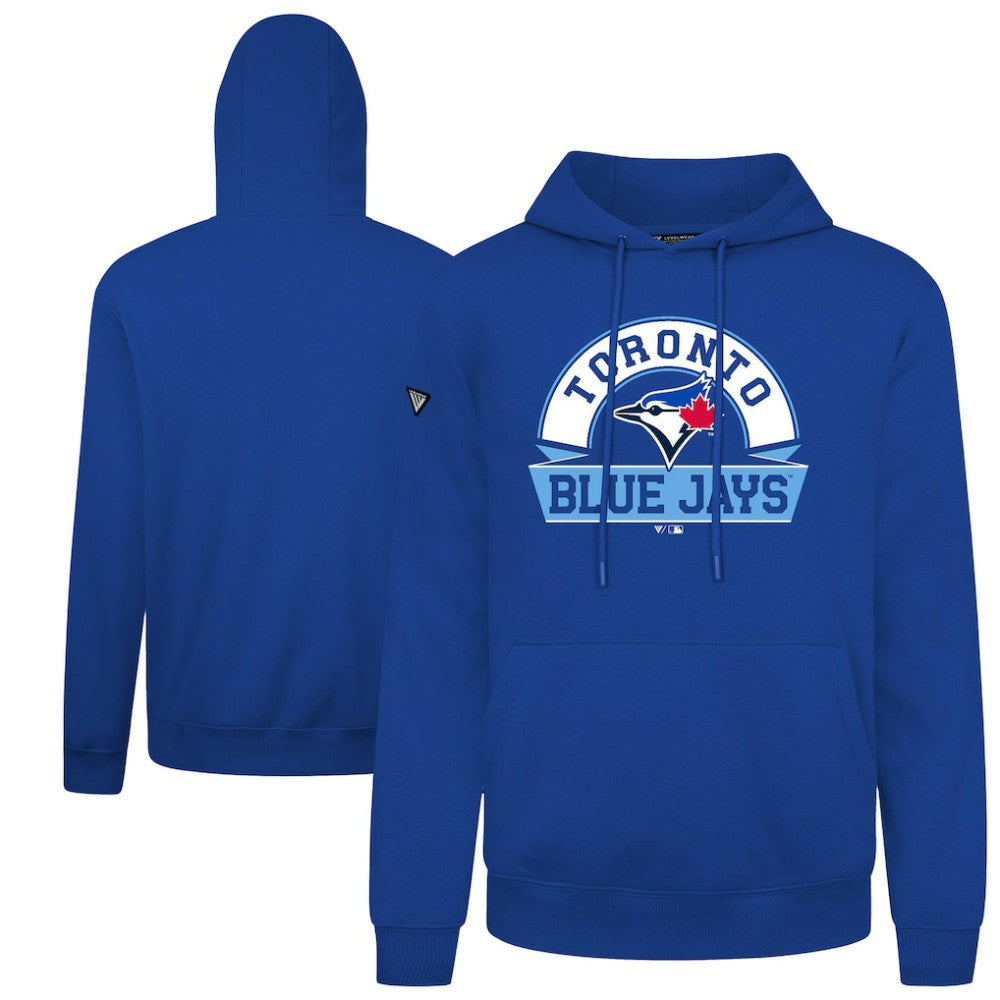 Toronto Blue Jays Levelwear Podium Banner Arch Hoodie - Royal