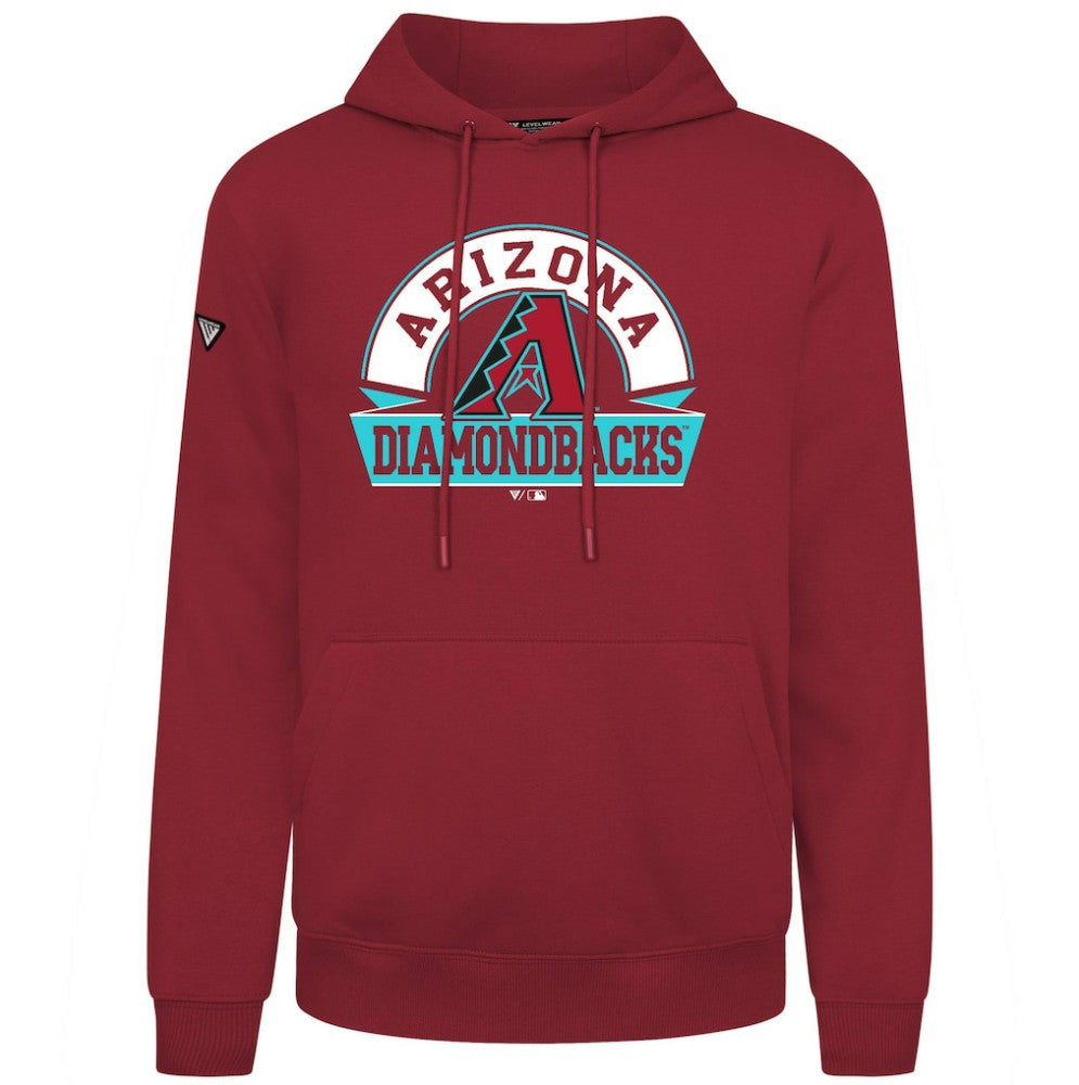 Arizona Diamondbacks Levelwear Podium Banner Arch Hoodie - Red