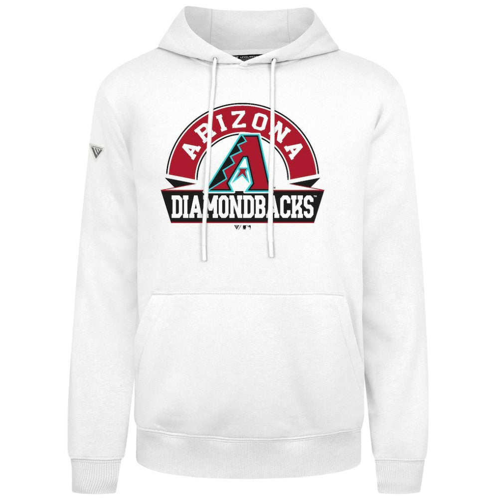 Arizona Diamondbacks Levelwear Podium Banner Arch Hoodie - White