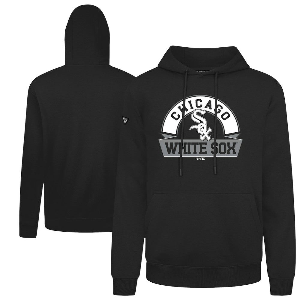 Chicago White Sox Levelwear Podium Banner Arch Hoodie - Black