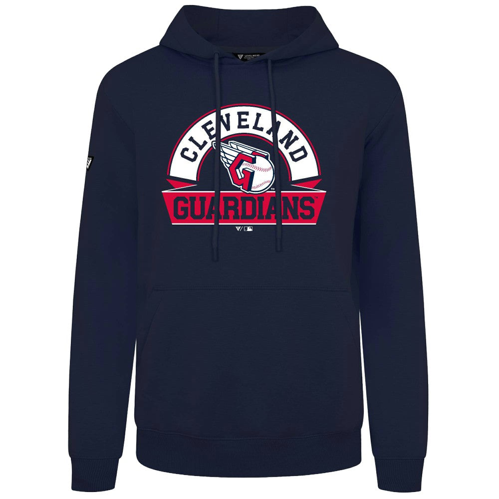 Cleveland Guardians Levelwear Podium Banner Arch Hoodie - Navy
