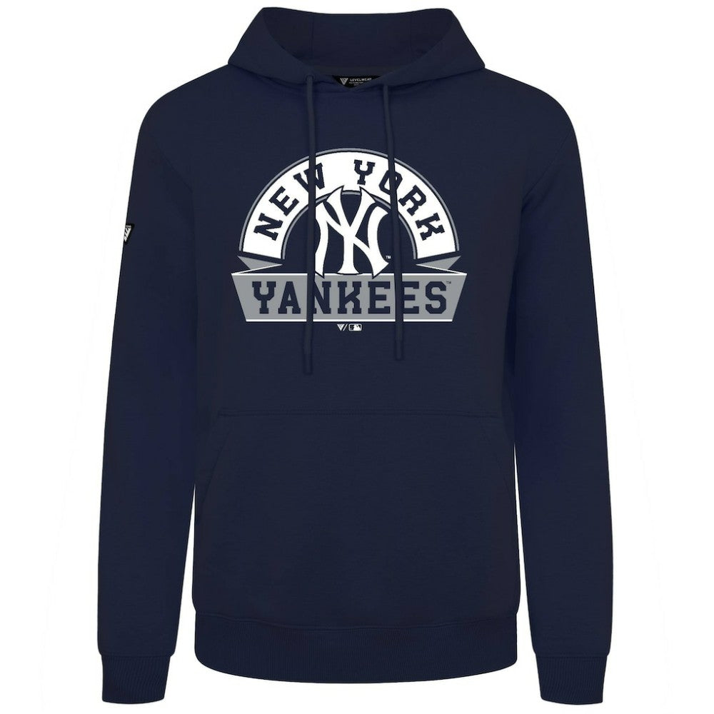 New York Yankees Levelwear Podium Banner Arch Hoodie - Navy