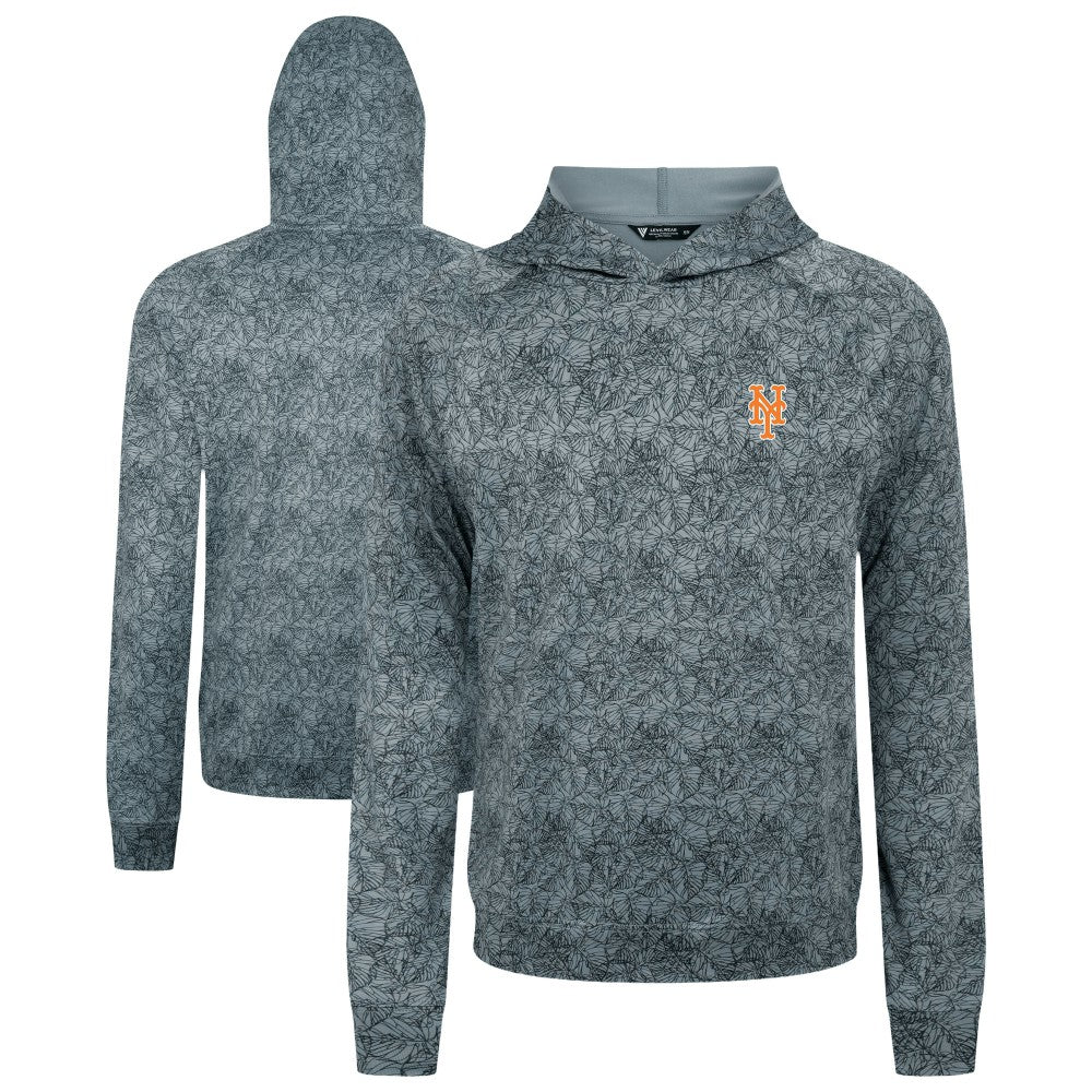 New York Mets Levelwear Albatross Raglan Hoodie - Gray