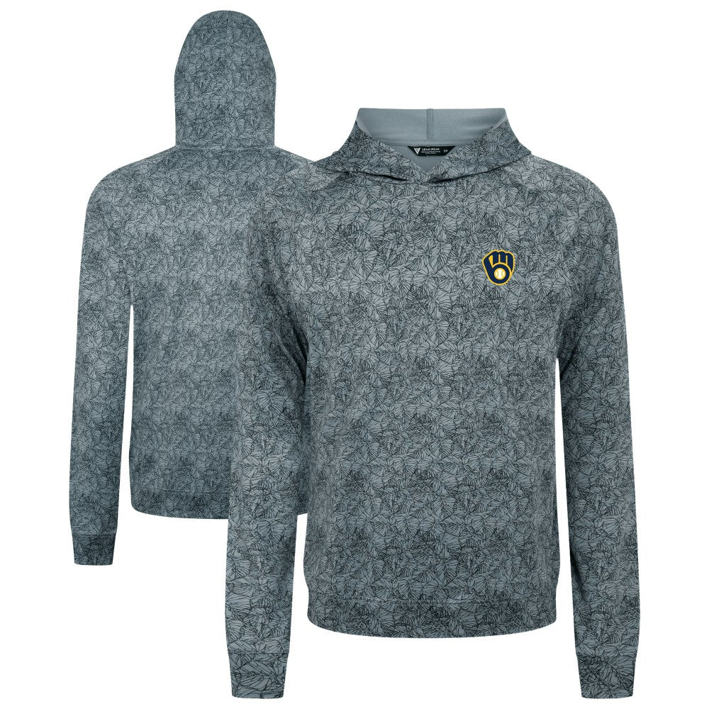 Milwaukee Brewers Levelwear Albatross Raglan Hoodie - Gray