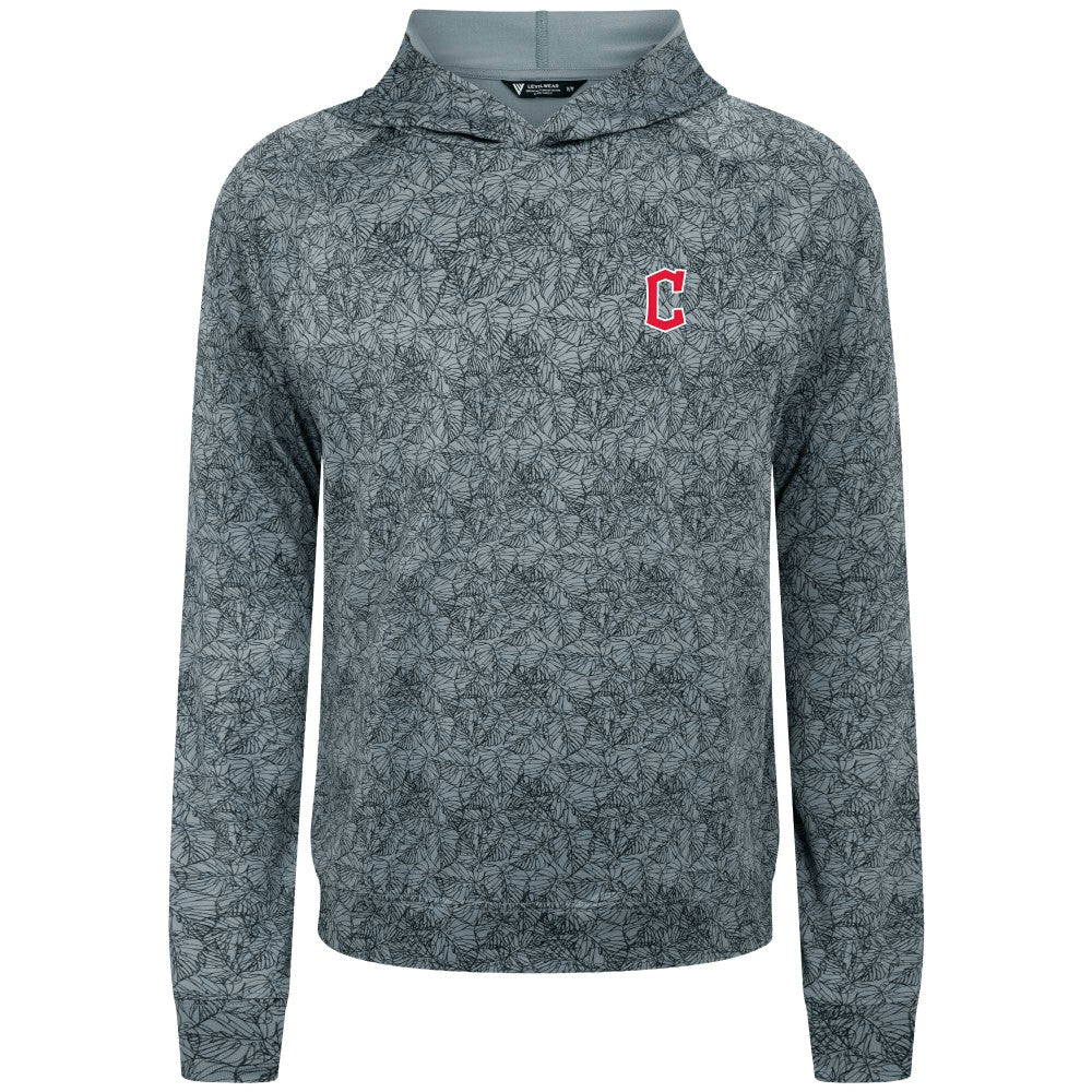 Cleveland Guardians Levelwear Albatross Raglan Hoodie - Gray