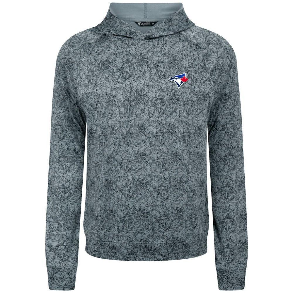 Toronto Blue Jays Levelwear Albatross Raglan Hoodie - Gray