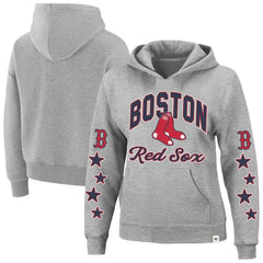Boston Red Sox Women's Plus Size Starry Eye Hoodie - Heather Gray | 47 brand
