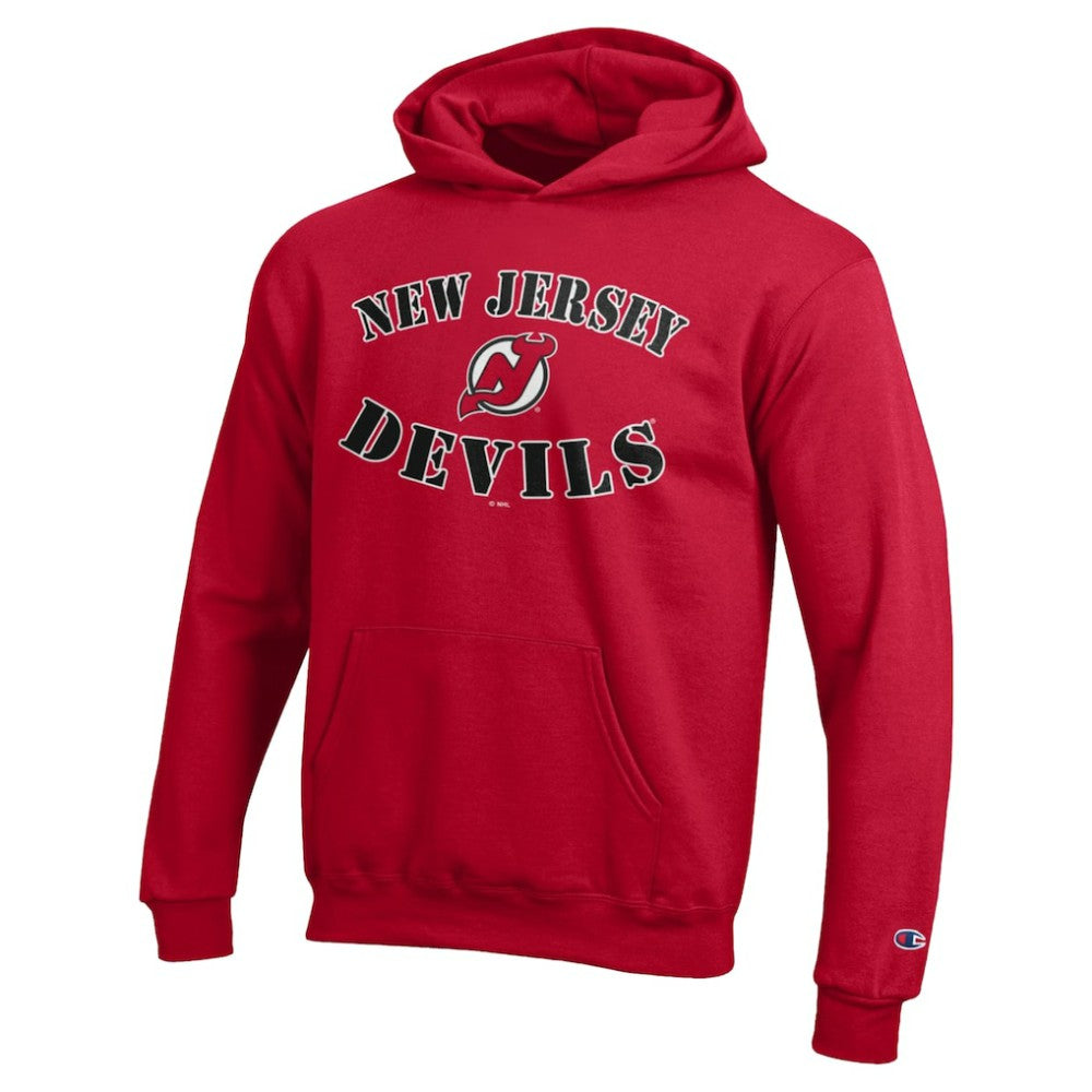 New Jersey Devils Champion Youth Fleece Powerblend Hoodie Red