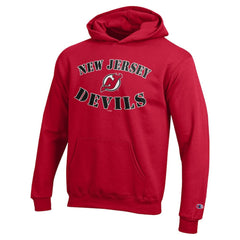 New Jersey Devils Champion Youth Fleece Powerblend Hoodie Red
