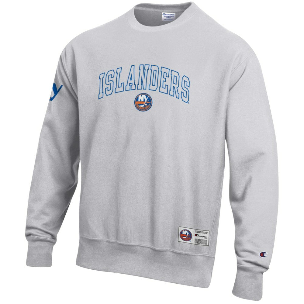 New York Islanders Champion Reverse Weave Fleece Sweatshirt Gray