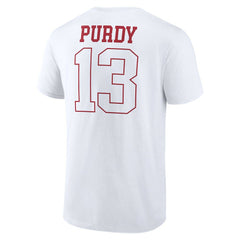 Brock Purdy San Francisco 49ers Outline Player T-Shirt - White cheap