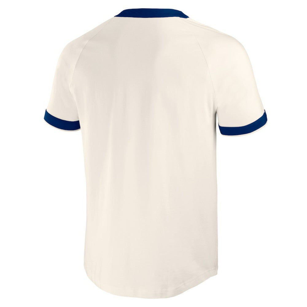 New York Rangers Darius Rucker Collection by Fanatics Fanatics Fest Henley Raglan T-Shirt Cream