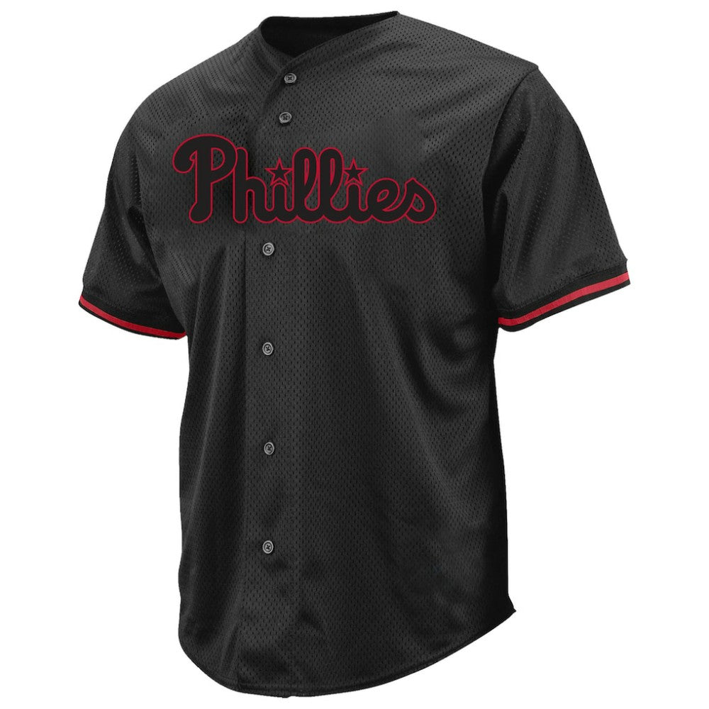 Philadelphia Phillies Profile Big & Tall Pop Fashion Jersey - Black