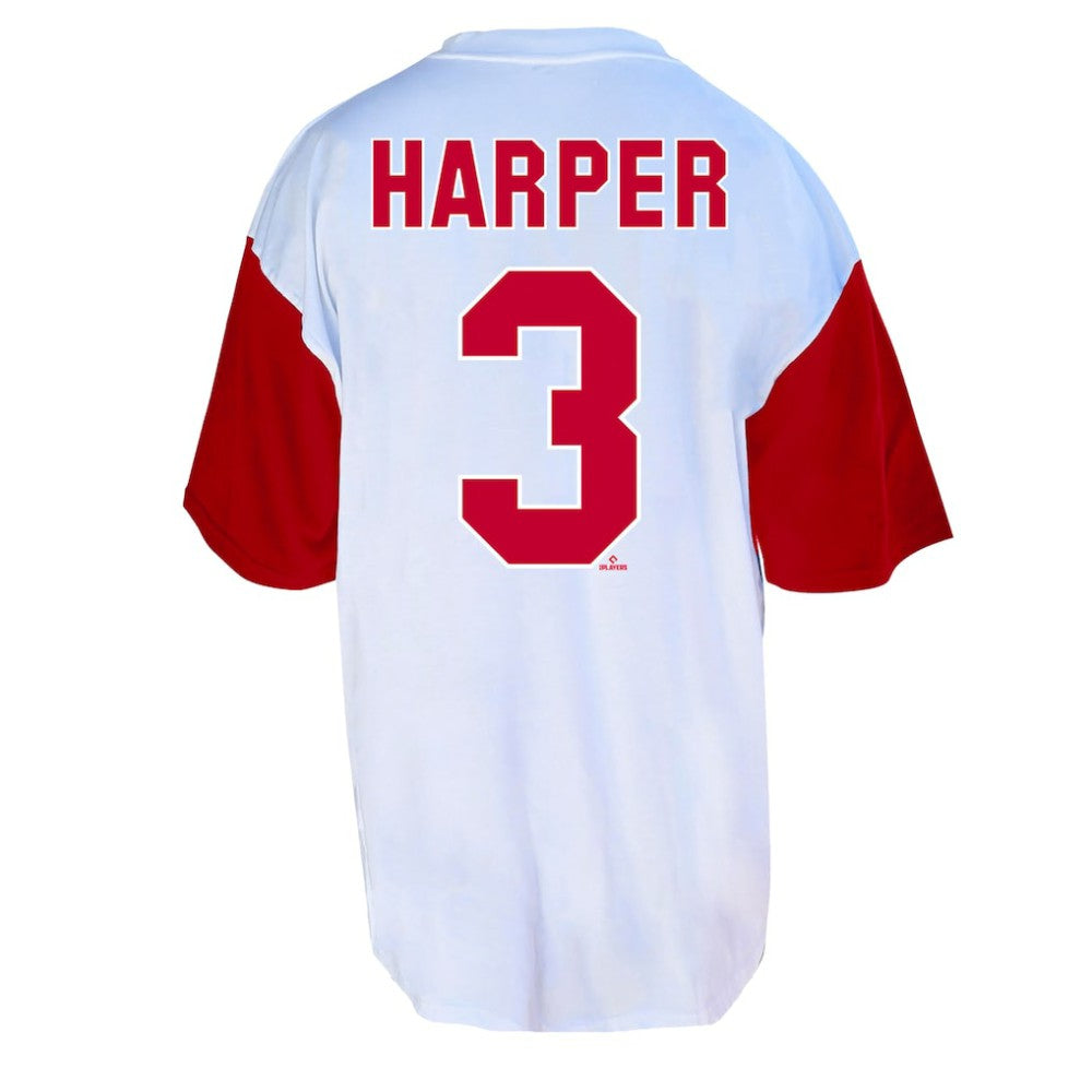 Bryce Harper Philadelphia Phillies Profile Big & Tall Player Name & Number T-Shirt - White/Red