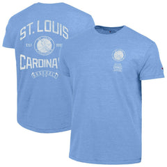 St. Louis Cardinals Champion Vintage 3-Hit Tri-Blend T-Shirt - Light Blue