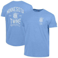 Minnesota Twins Champion Vintage 3-Hit Tri-Blend T-Shirt - Light Blue