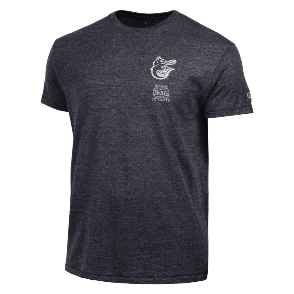 Baltimore Orioles Champion Vintage 3-Hit Tri-Blend T-Shirt - Black
