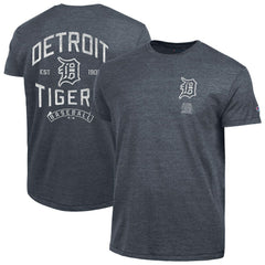 Detroit Tigers Champion Vintage 3-Hit Tri-Blend T-Shirt - Navy