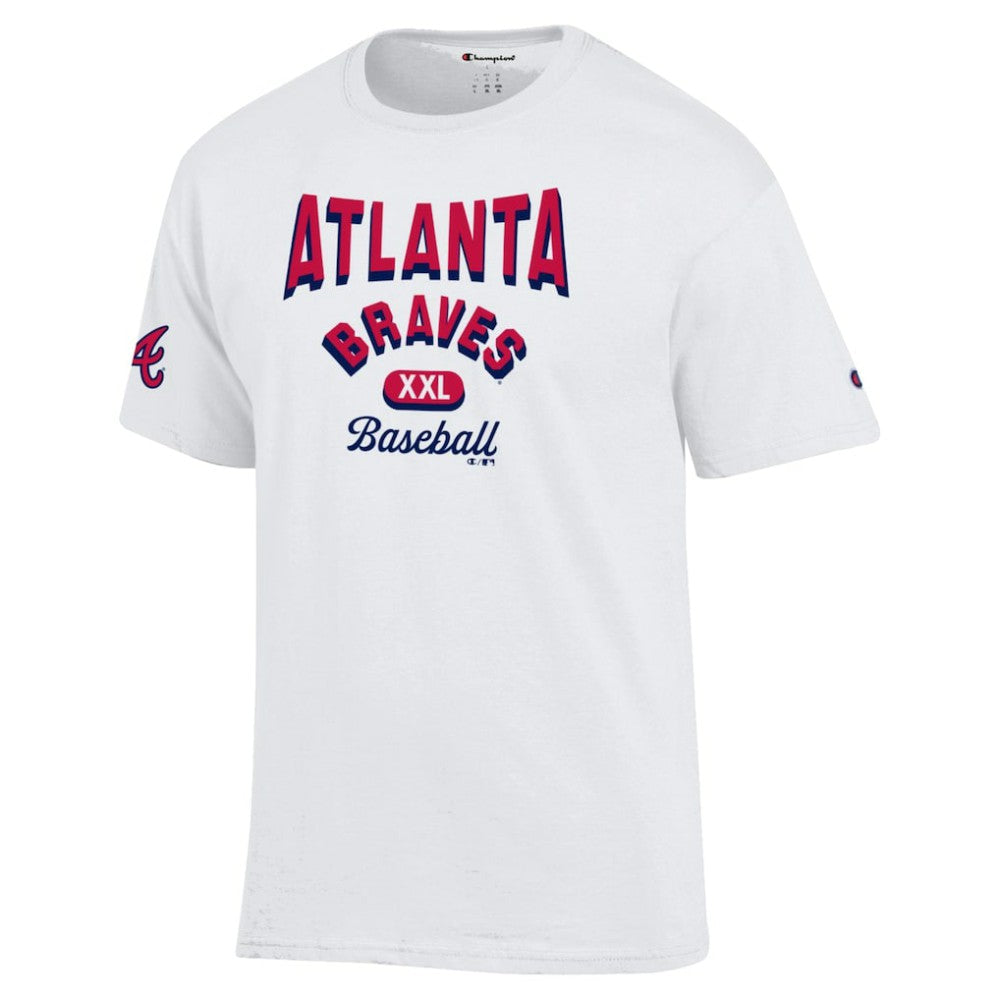 Atlanta Braves Champion 3-Hit Jersey T-Shirt - White
