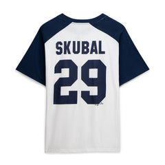 Tarik Skubal Detroit Tigers Profile Women's Plus Size Name & Number Raglan Henley T-Shirt - White