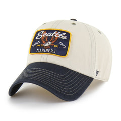 Seattle Mariners Keepsake Collection Clean Up Adjustable Hat - Natural/Navy | 47 brand