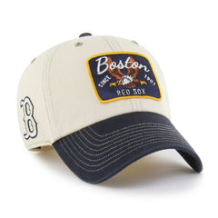 Boston Red Sox Keepsake Collection Clean Up Adjustable Hat - Natural/Navy | 47 brand