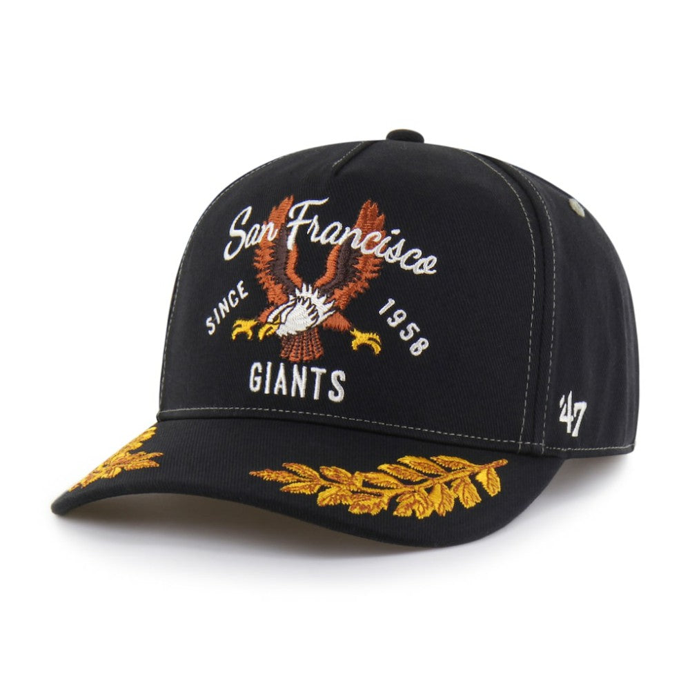 San Francisco Giants Keepsake Collection Adjustable Hitch Hat - Black | 47 brand