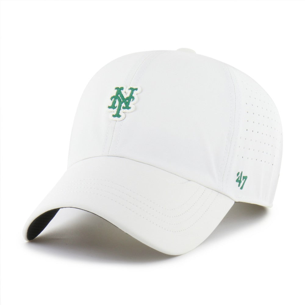 New York Mets Elevated Greens Clean Up Adjustable Hat - White | 47 brand