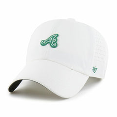 Atlanta Braves Elevated Greens Clean Up Adjustable Hat - White | 47 brand
