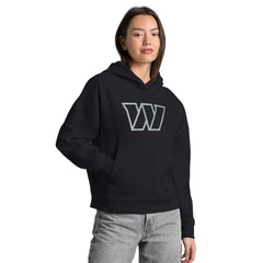 Washington Commanders Starter Women's Rhinestone Relaxed Hoodie - Black online