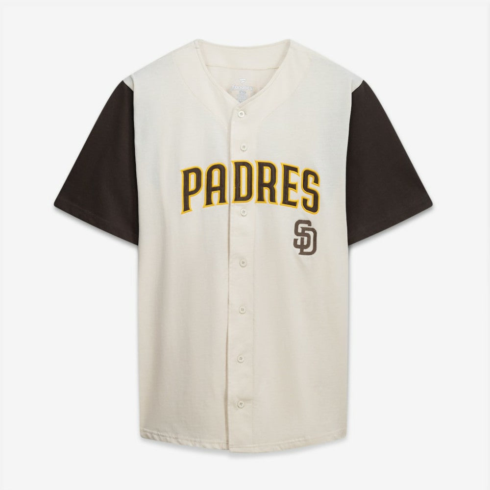 San Diego Padres Profile Big & Tall Two-Color Fashion Jersey - Cream/Brown