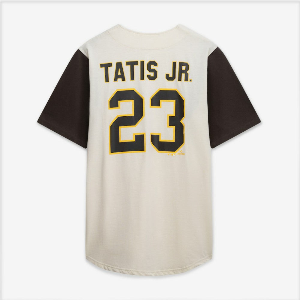 San Diego Padres Profile Big & Tall Two-Color Fashion Jersey - Cream/Brown