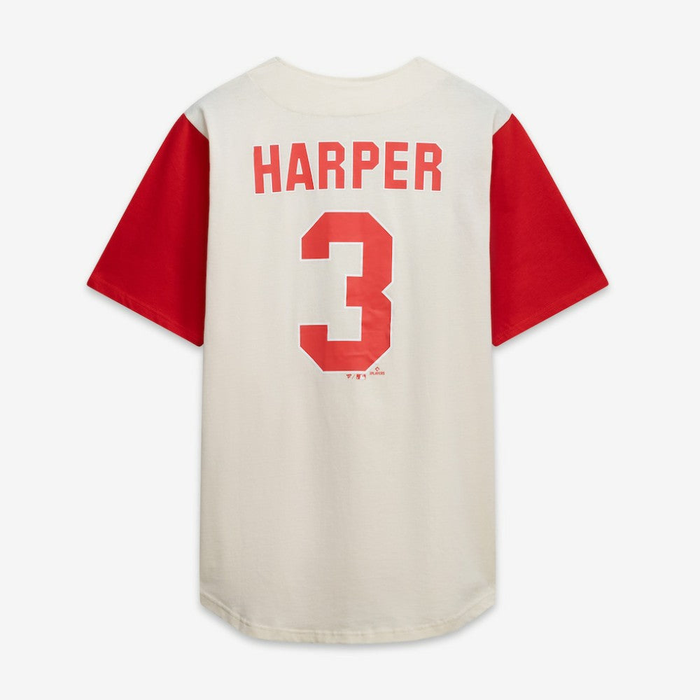 Philadelphia Phillies Profile Big & Tall Two-Color Fashion Jersey - Cream/Red